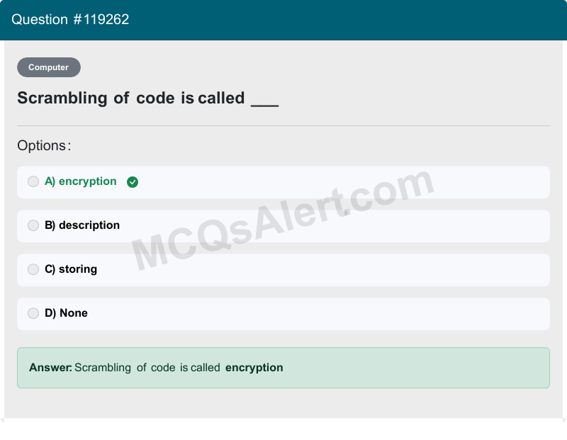 Question Screenshot