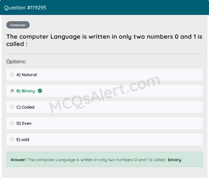 Question Screenshot