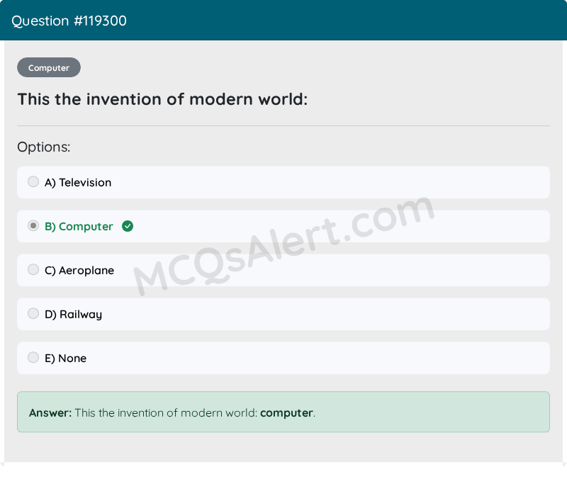 Question Screenshot