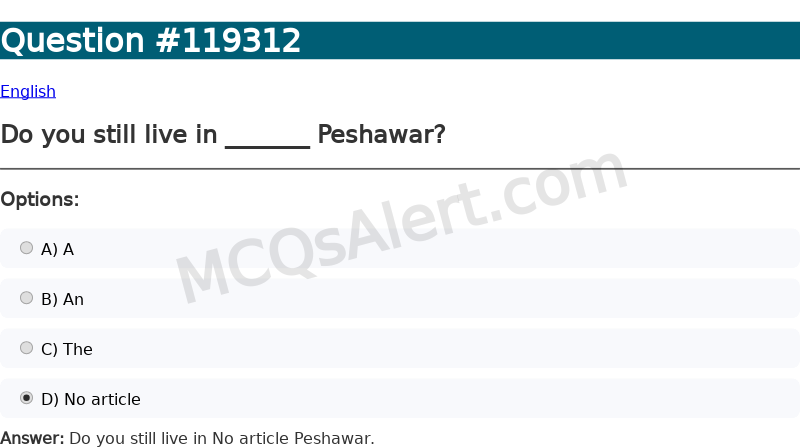 Question Screenshot