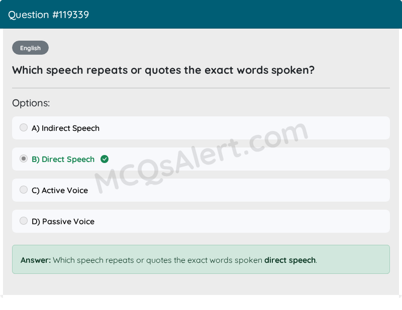 Question Screenshot