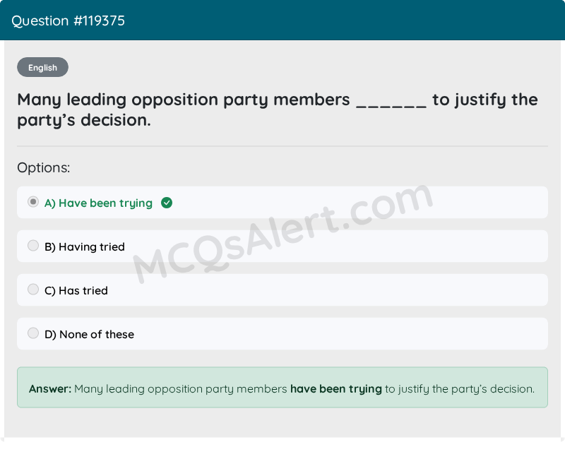 Question Screenshot