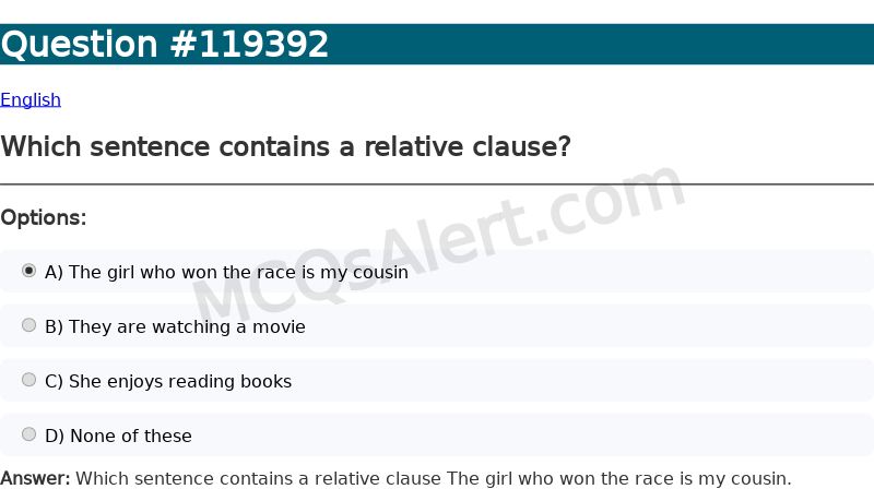 Question Screenshot