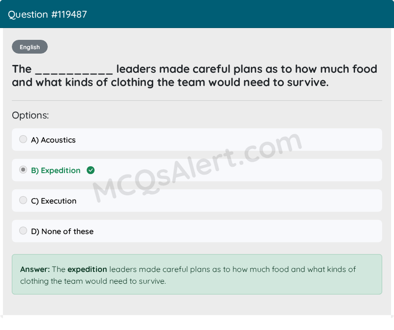 Question Screenshot