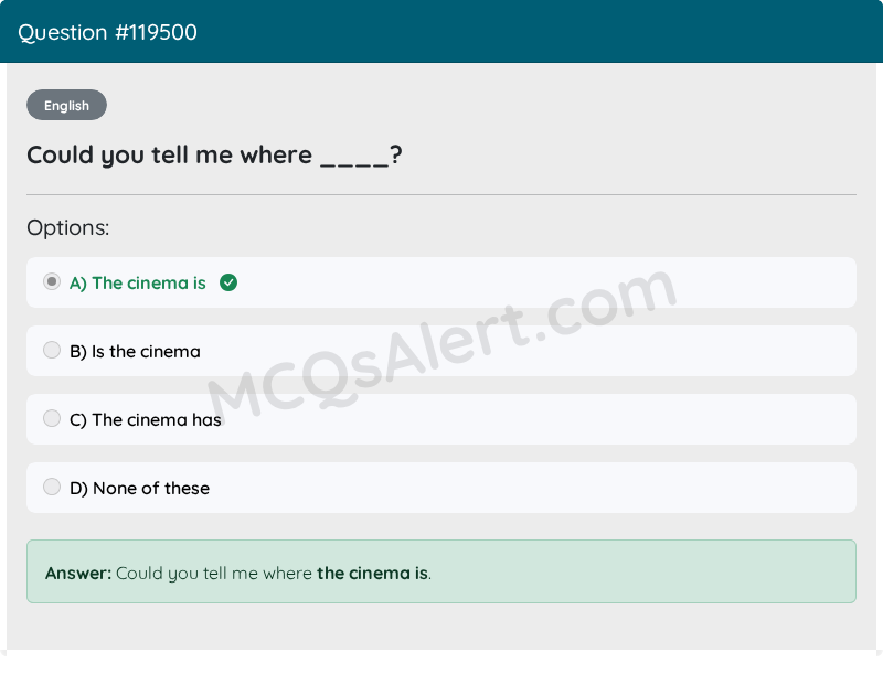 Question Screenshot