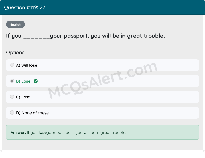 Question Screenshot