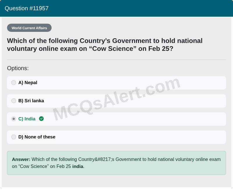 Question Screenshot