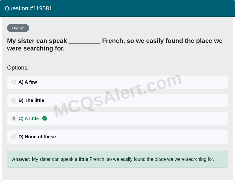 Question Screenshot
