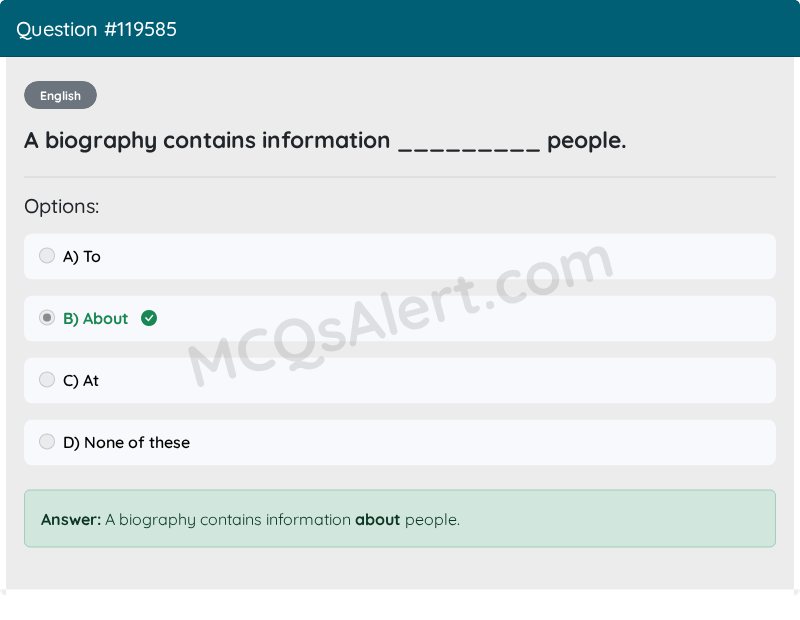 Question Screenshot