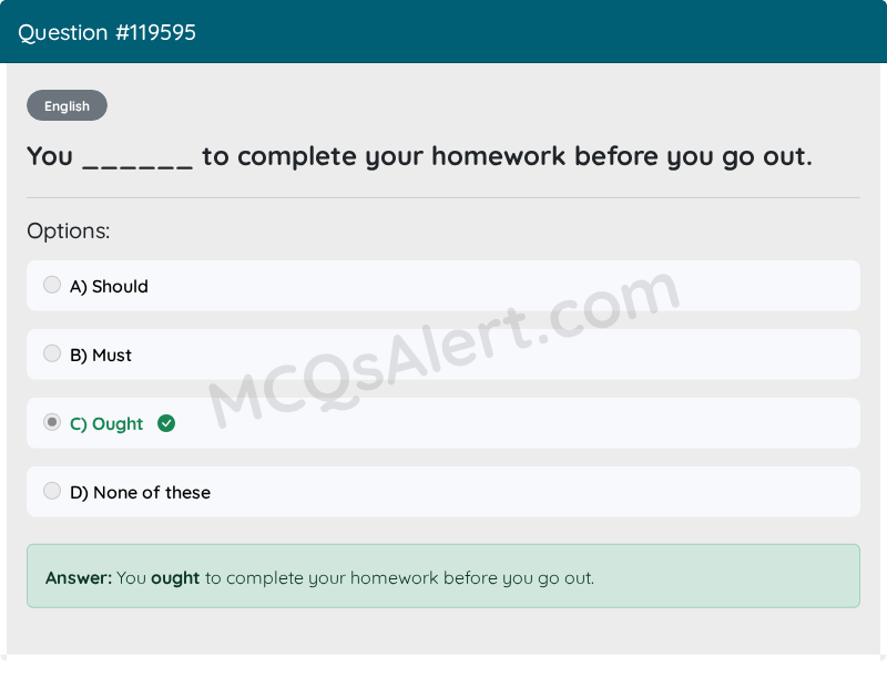 Question Screenshot