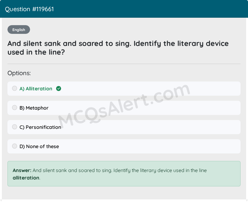 Question Screenshot
