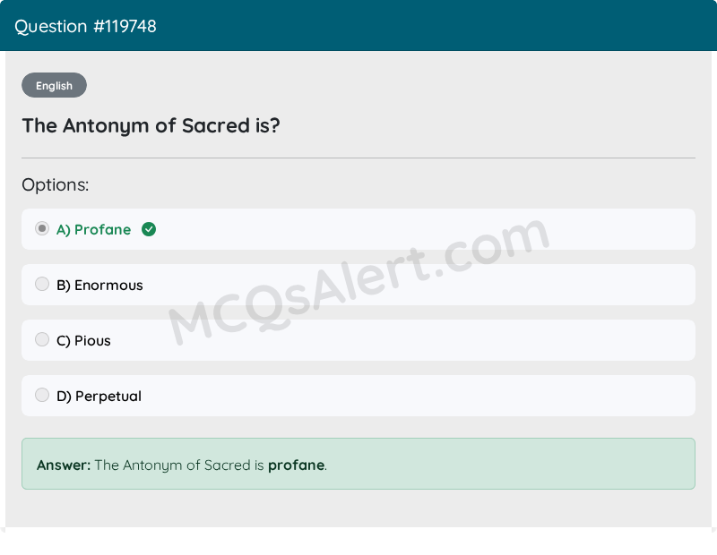 Question Screenshot