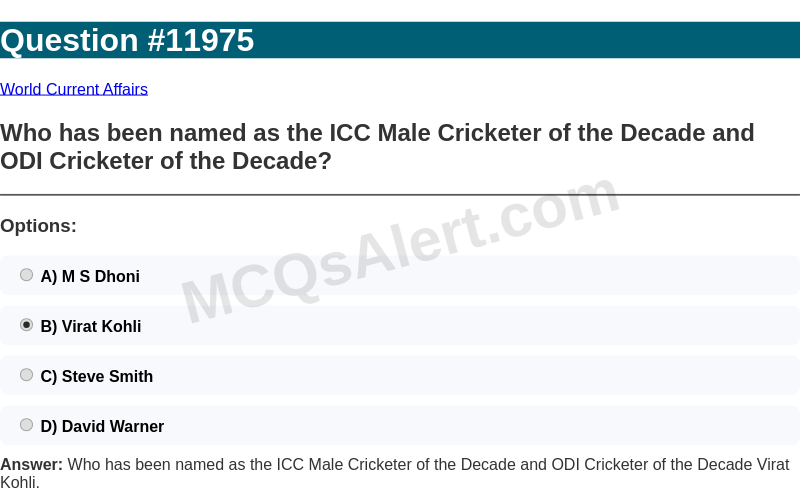 Question Screenshot