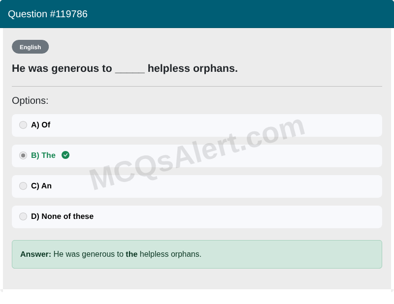 Question Screenshot