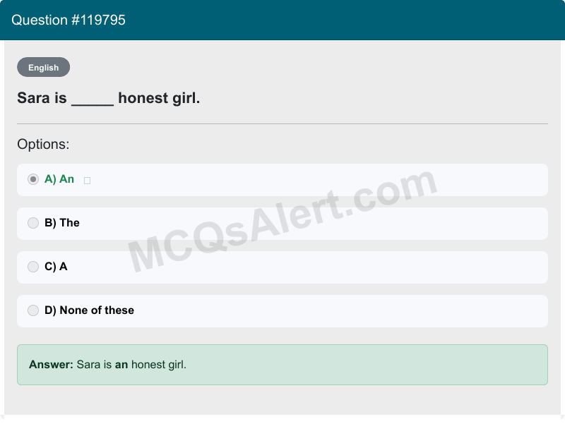 Question Screenshot