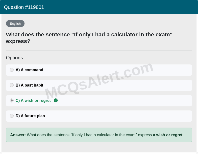 Question Screenshot
