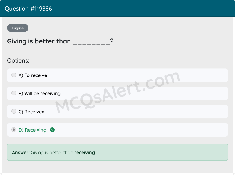 Question Screenshot