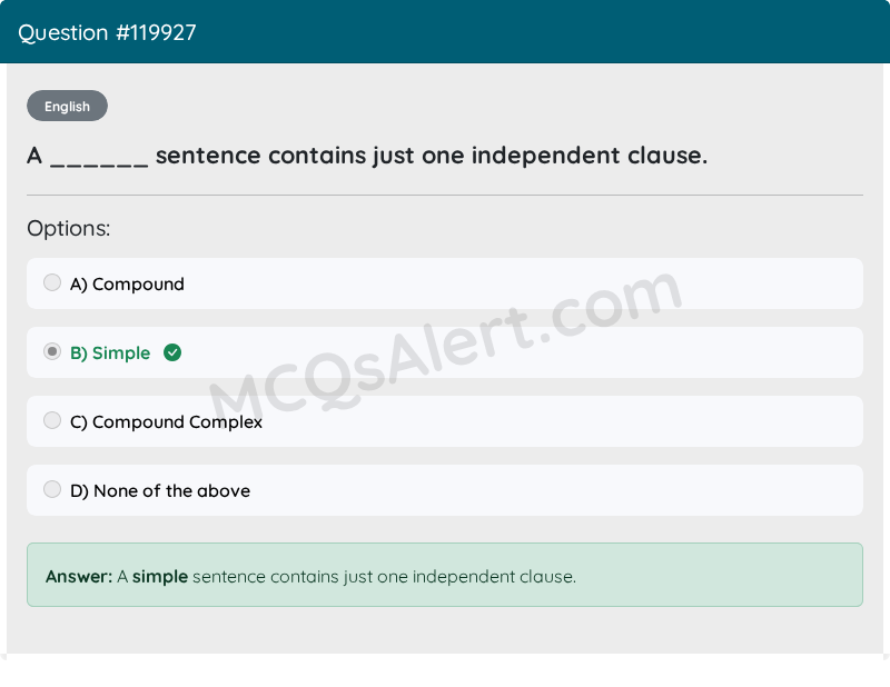 Question Screenshot