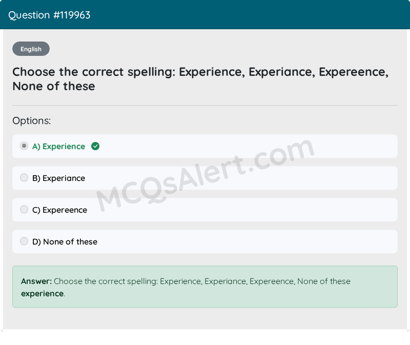 Question Screenshot