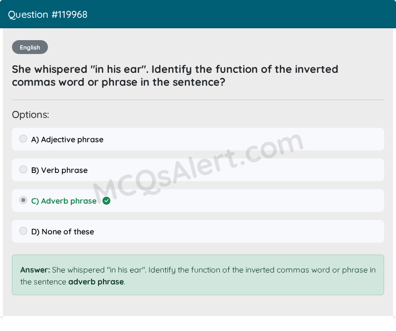 Question Screenshot