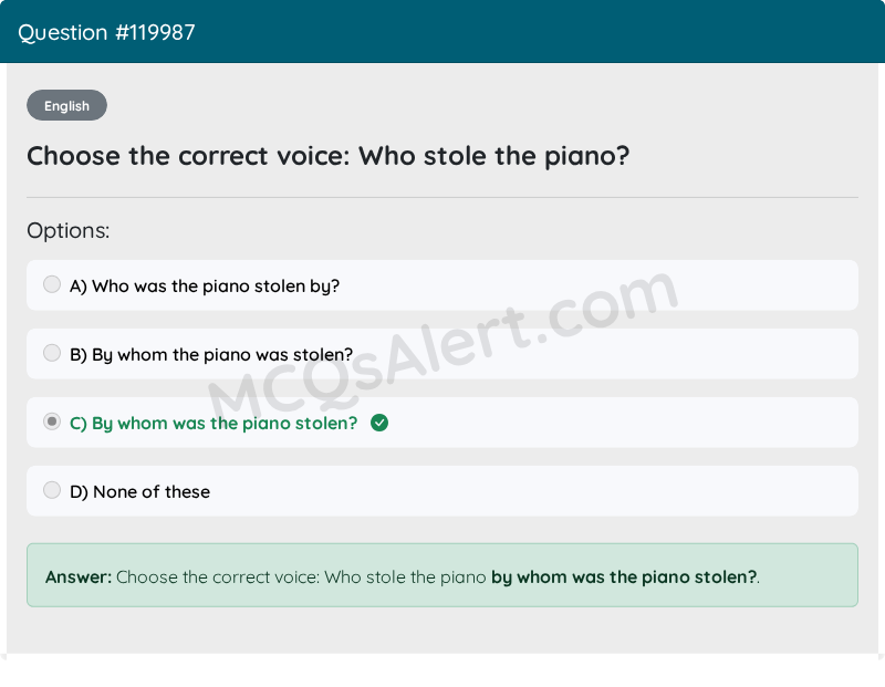 Question Screenshot