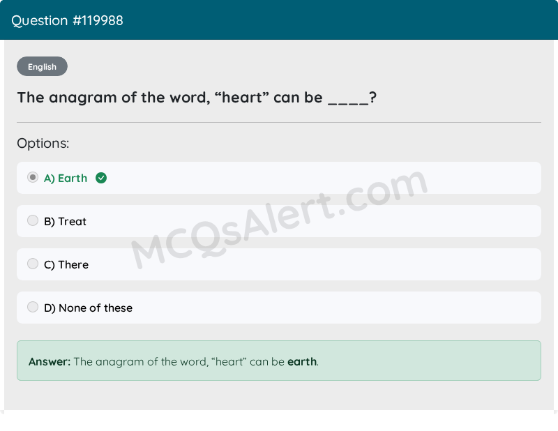 Question Screenshot
