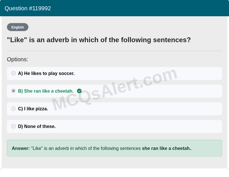 Question Screenshot