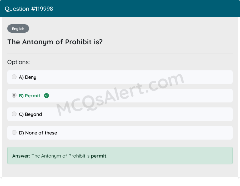 Question Screenshot