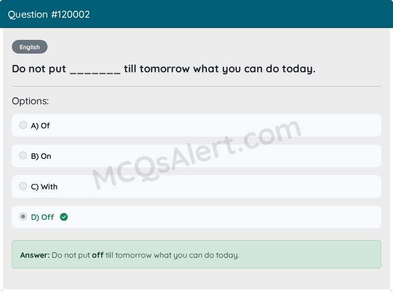 Question Screenshot