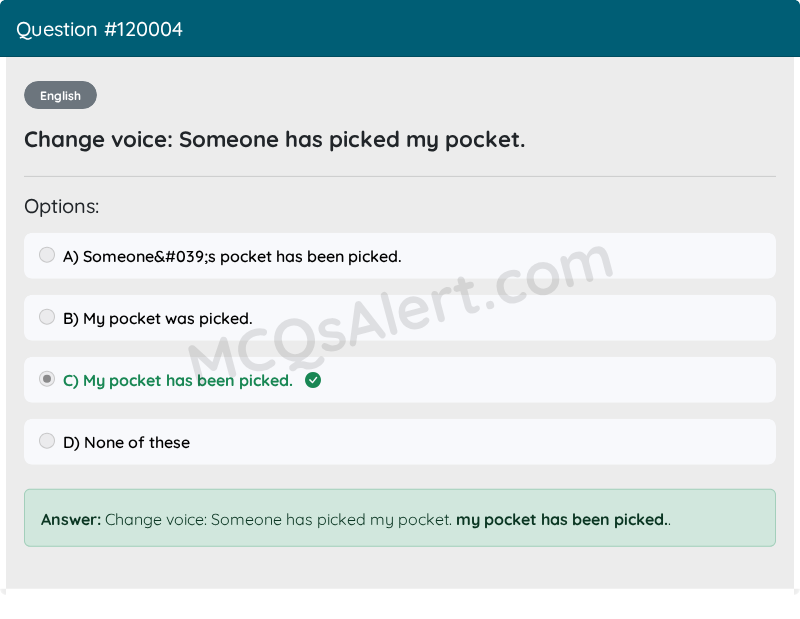 Question Screenshot