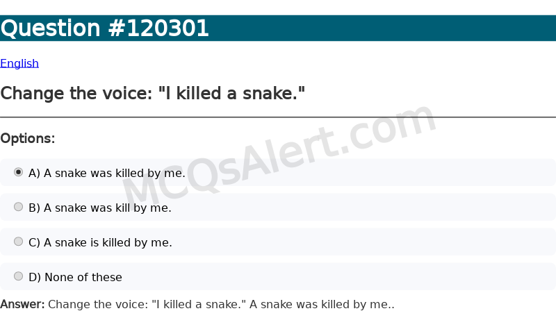 Question Screenshot