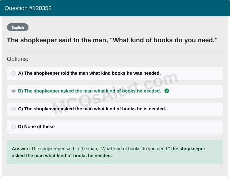 Question Screenshot