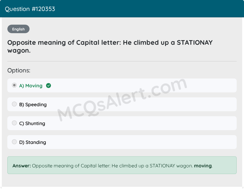 Question Screenshot