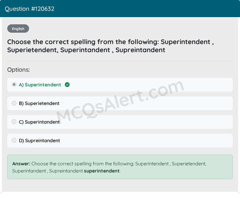 Question Screenshot