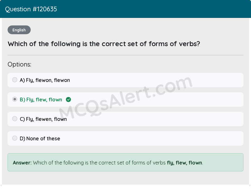 Question Screenshot