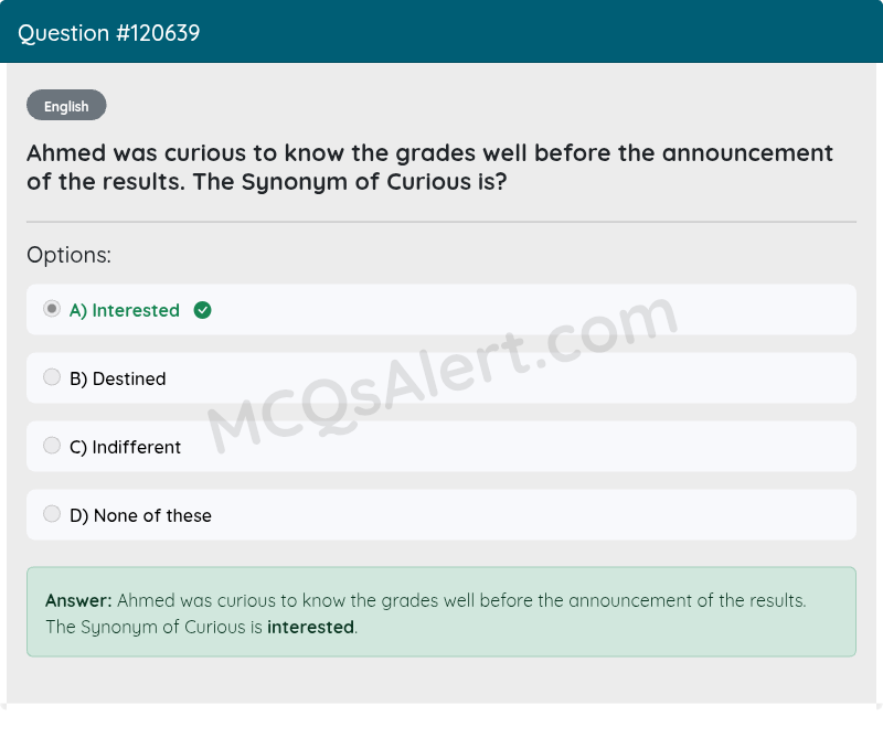 Question Screenshot