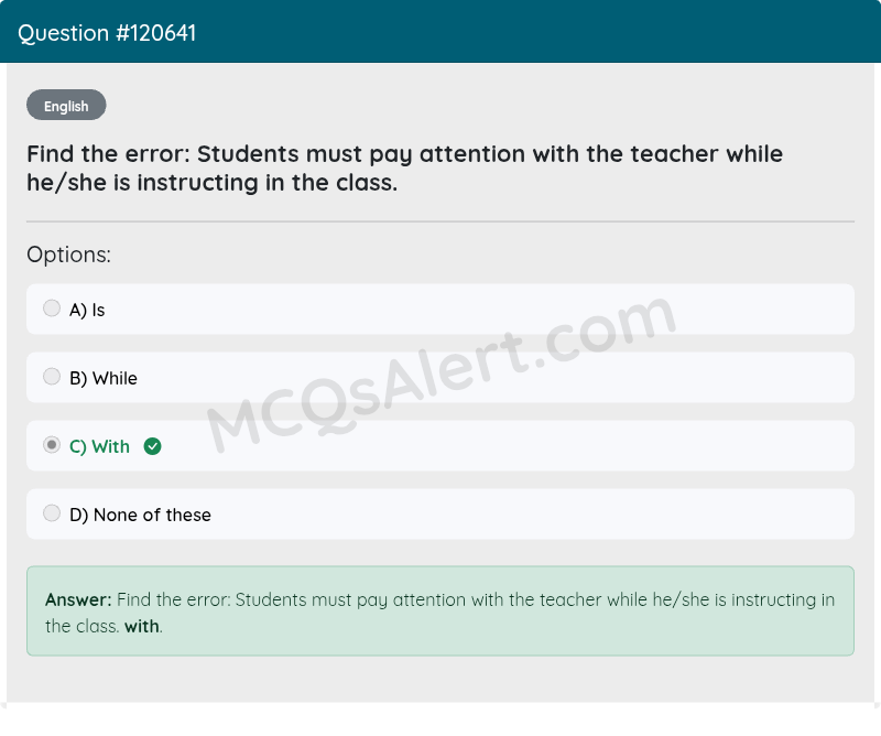 Question Screenshot