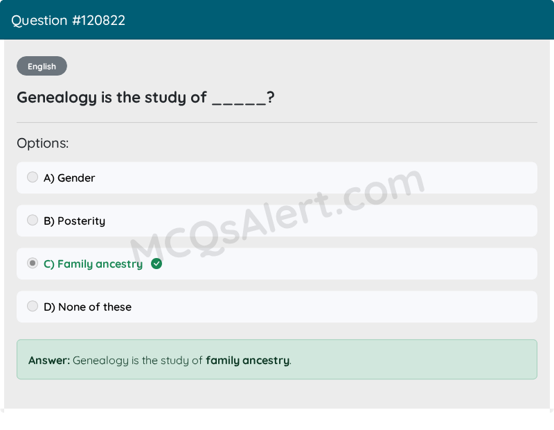 Question Screenshot