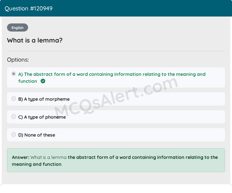 Question Screenshot