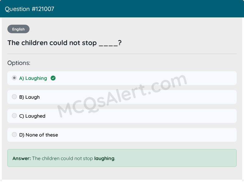 Question Screenshot