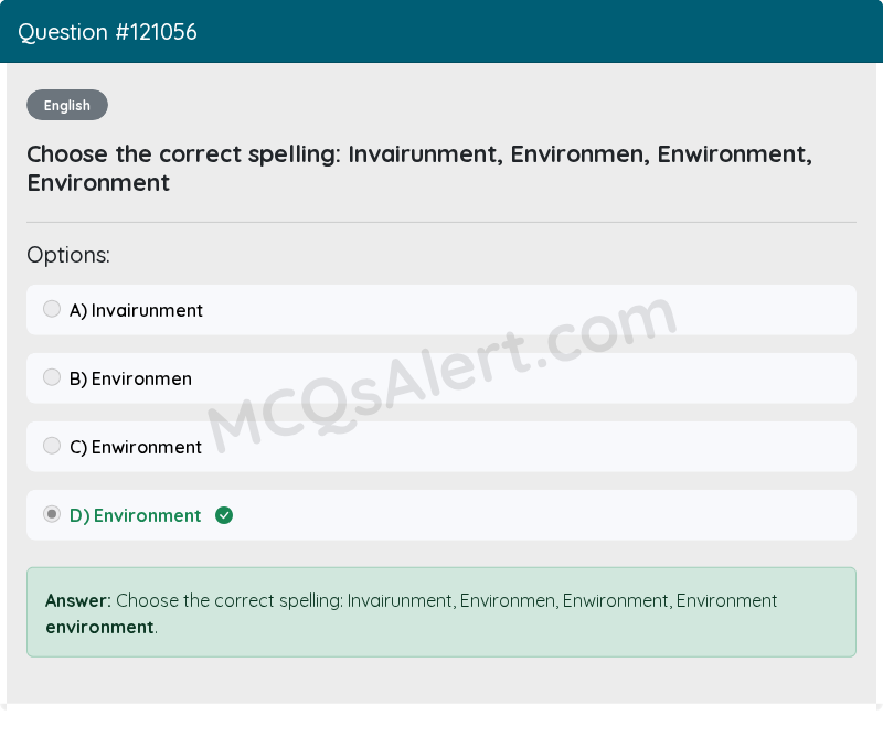 Question Screenshot
