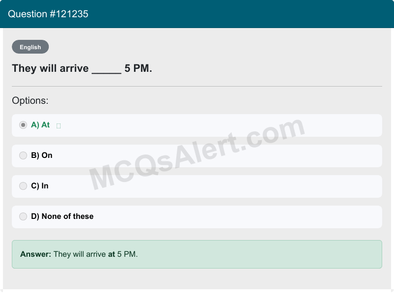 Question Screenshot