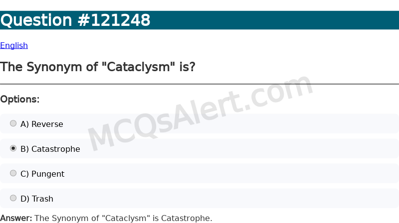 Question Screenshot
