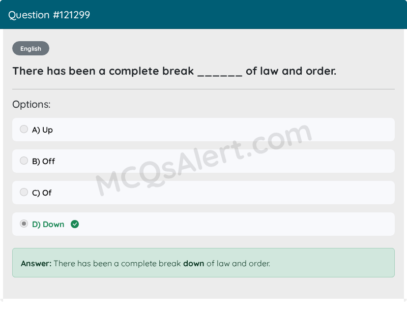 Question Screenshot