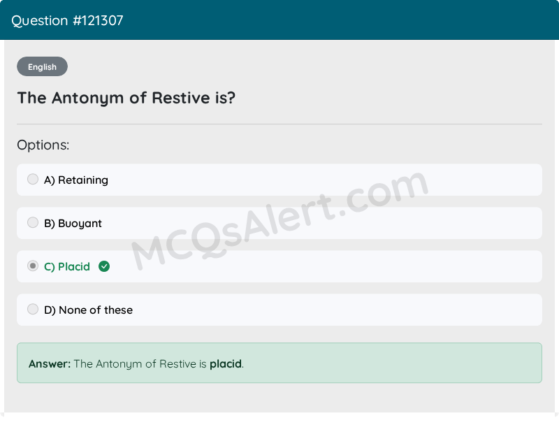 Question Screenshot