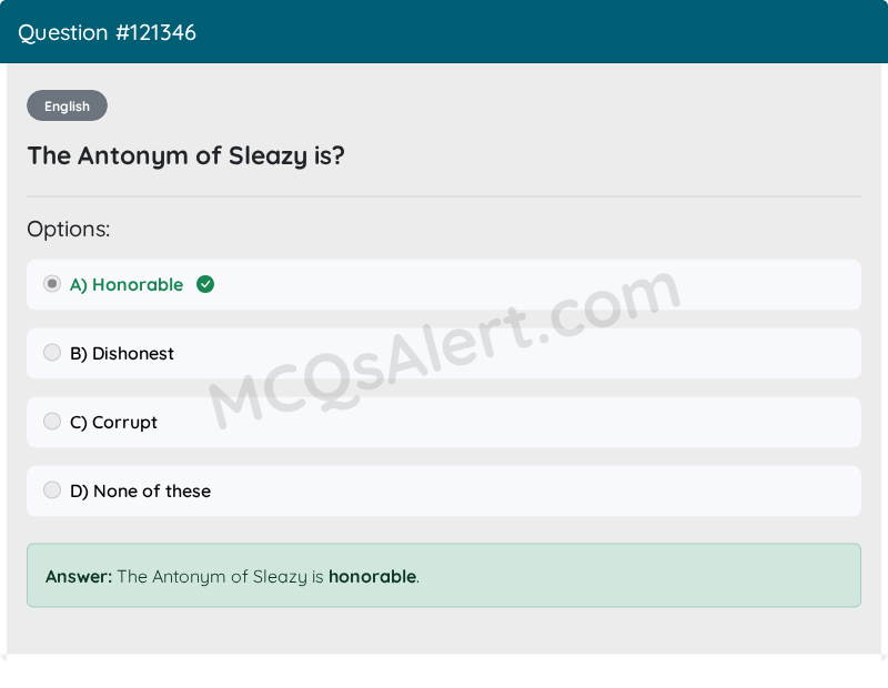 Question Screenshot