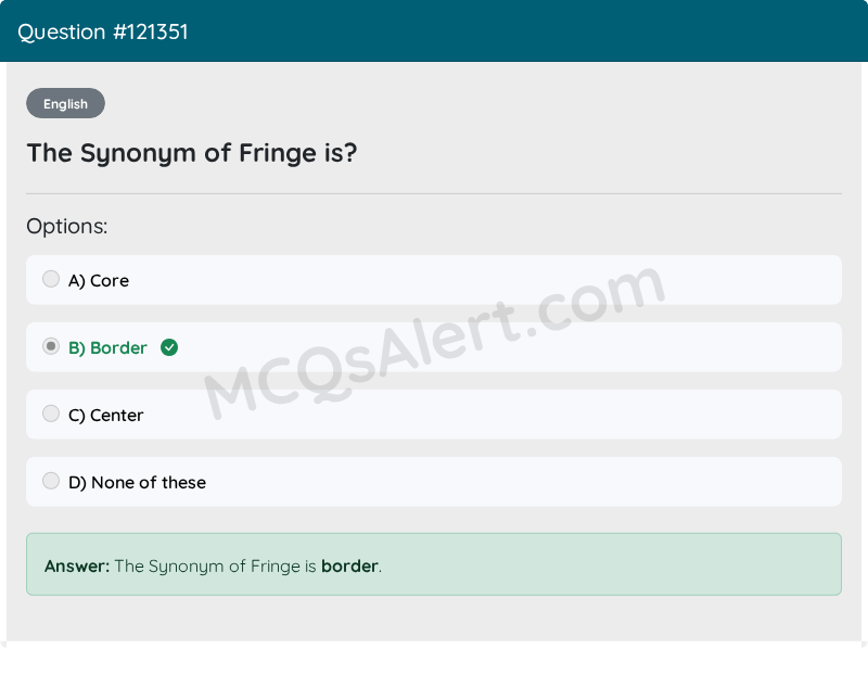 Question Screenshot