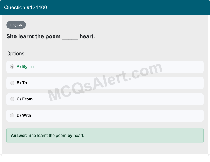 Question Screenshot