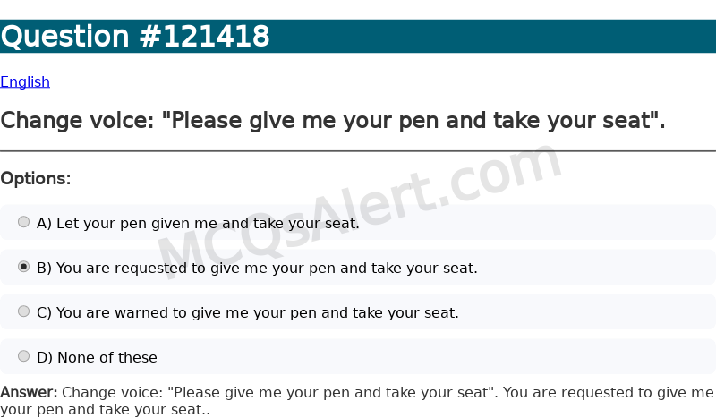 Question Screenshot