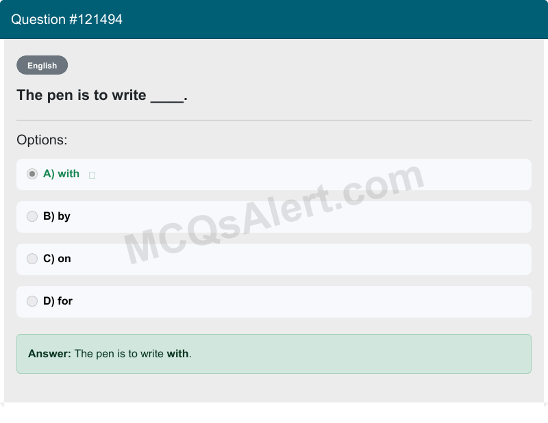 Question Screenshot